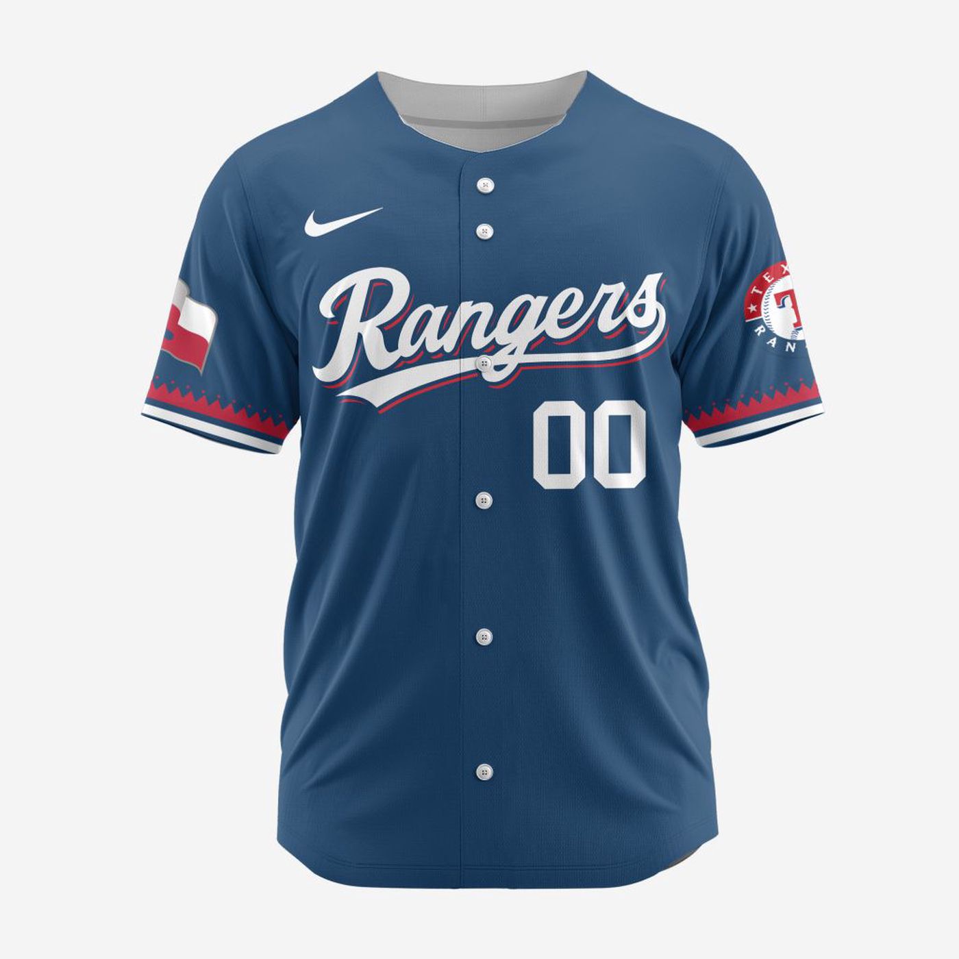 MLB Texas Rangers Personalized Alternate Design Concept Baseball Jersey 2403 - Bafud T-Shirts, Hoodie, Sweatshirt (Image 2)