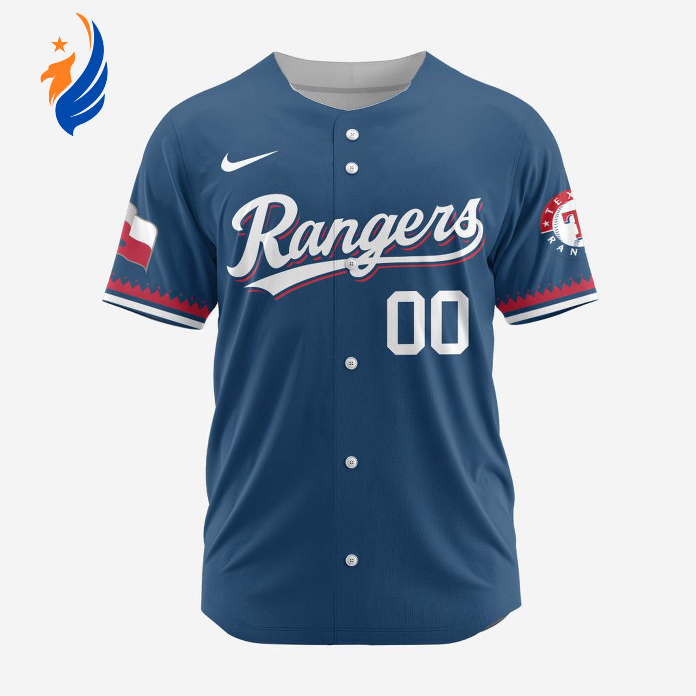 MLB Texas Rangers Personalized Alternate Design Concept Baseball Jersey 2403 - Bafud T-Shirts, Hoodie, Sweatshirt (Image 1)