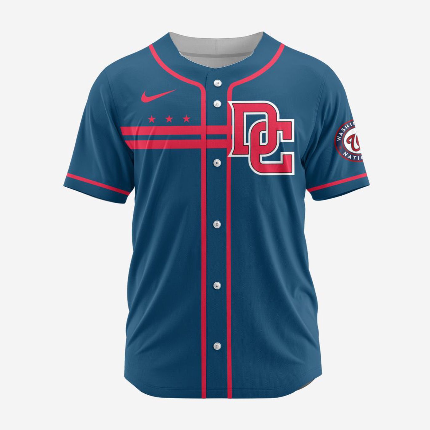 MLB Washington Nationals Personalized Alternate Design Concept Baseball Jersey 2404 - Bafud T-Shirts, Hoodie,... (Image 3)