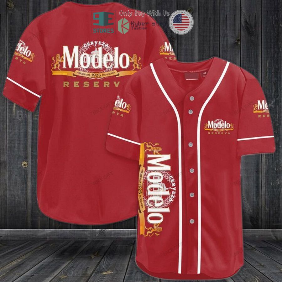 BEST Modelo Reserva logo red Baseball Jersey