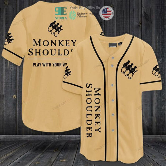 BEST Monkey Shoulder logo Baseball Jersey