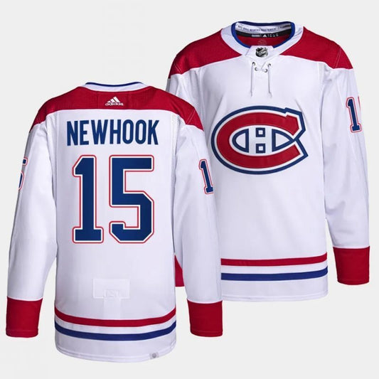 montreal canadiens #15 alex newhook away white authentic pro jersey