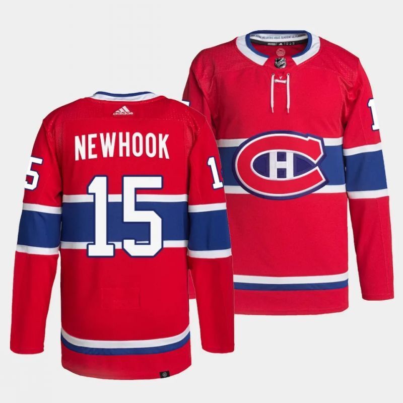 montreal canadiens #15 alex newhook home red authentic pro jersey