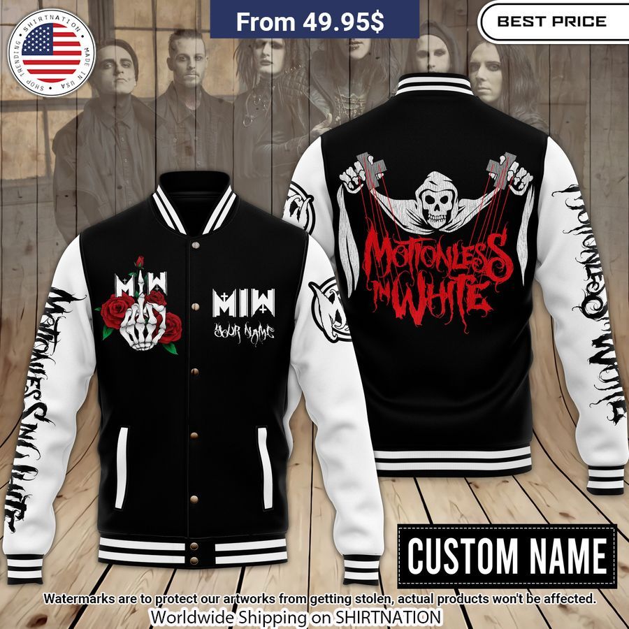Motionless in White Custom Baseball Jacket