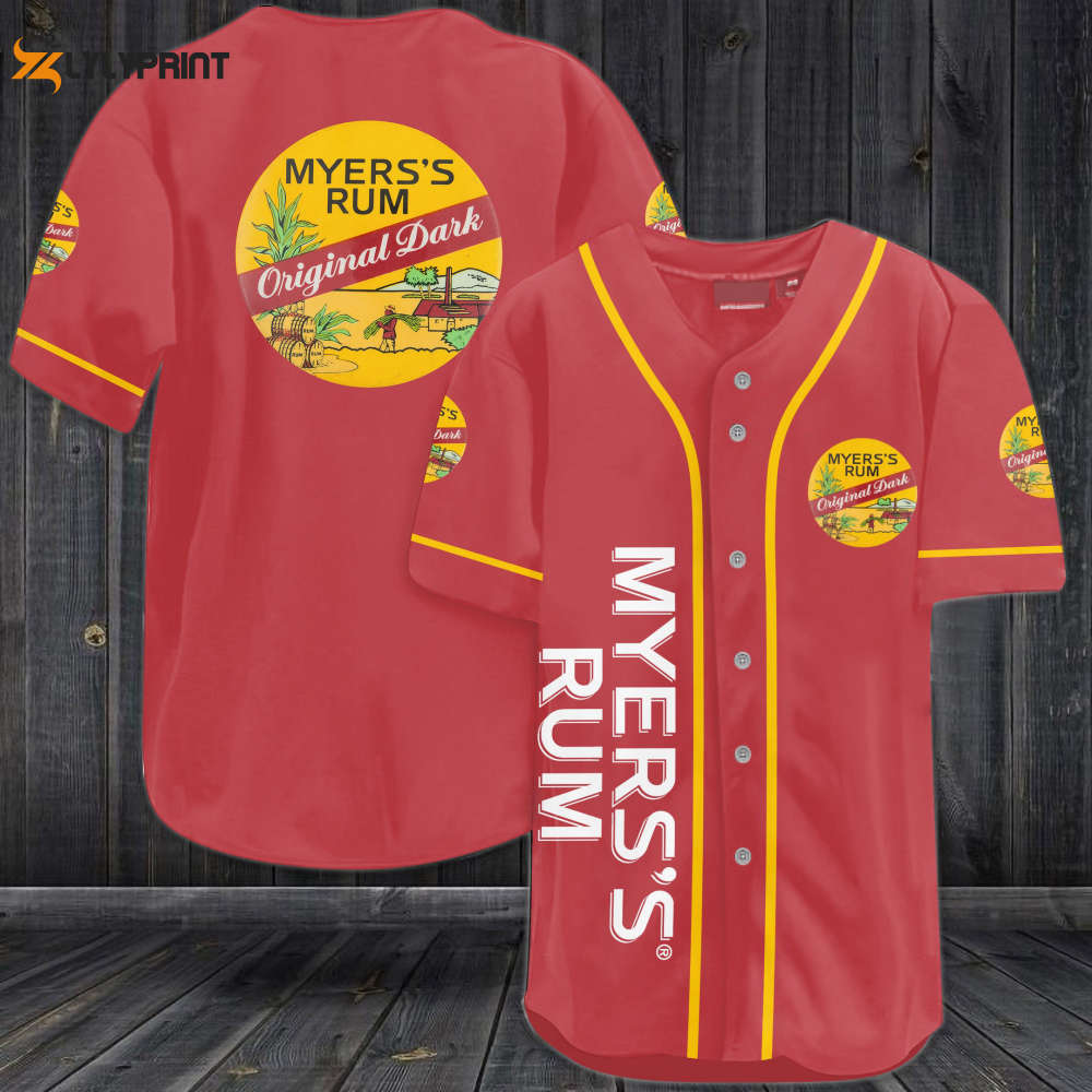 Myers's Rum All Over Print Unisex Baseball Jersey - lylyprint.com T-Shirts, Hoodie, Sweatshirt | WearSparks.com
