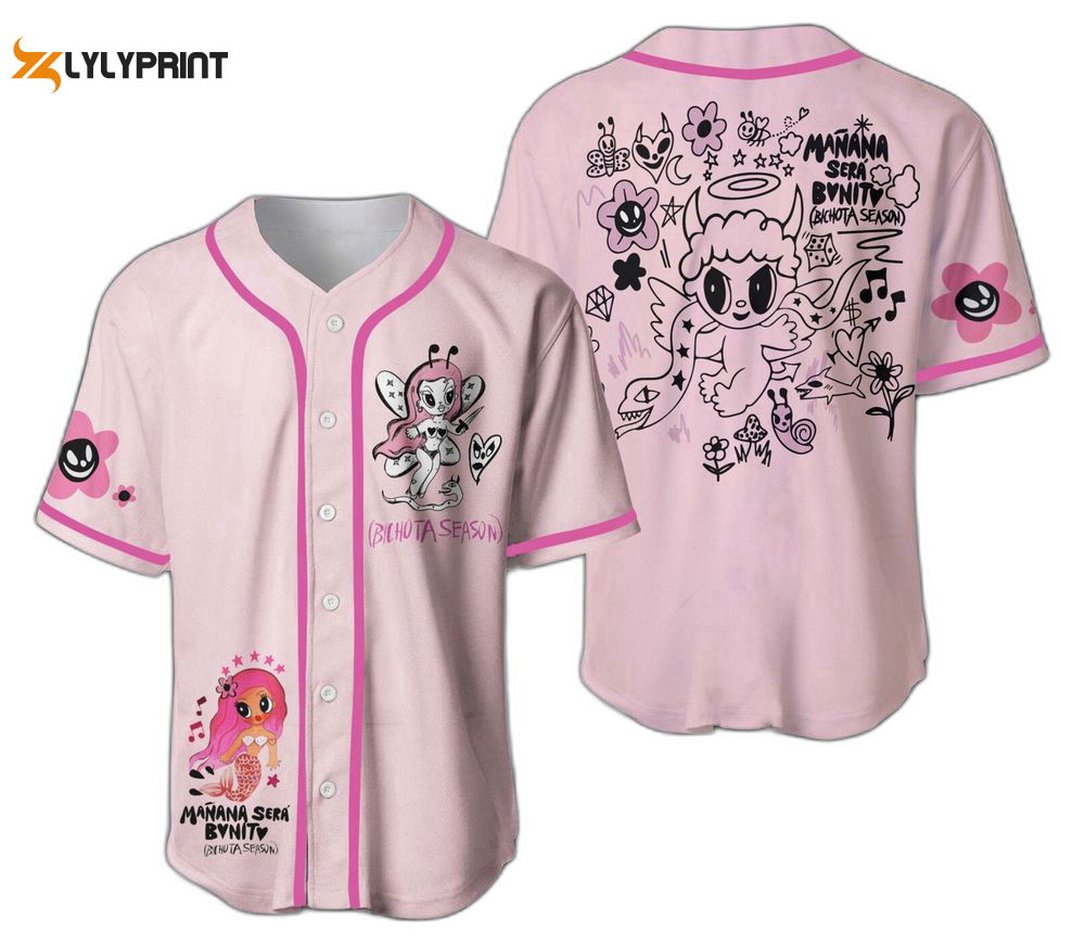 Name Tropical Colorful Baseball Jersey Pink Baseball Player Outfit For Baseball Fans - lylyprint.com T-Shirts, Hoodie,...
