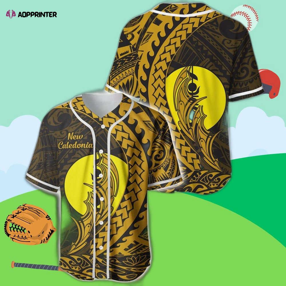 New Caledonia Wings Style Baseball Jersey