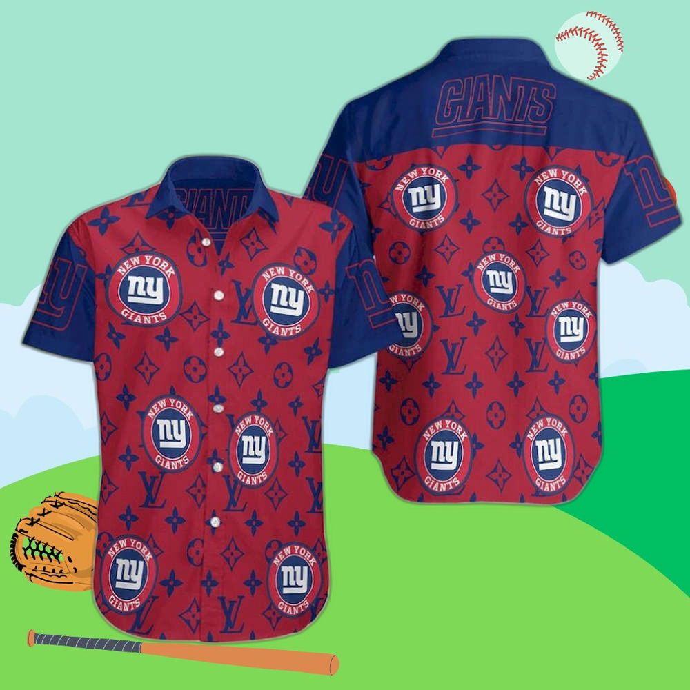 New York Giants Luxury Hawaiian Shirt - Stylish Symbol Collection - Aopprinter Hoodie, Sweatshirt | WearSparks.com (Image 1)
