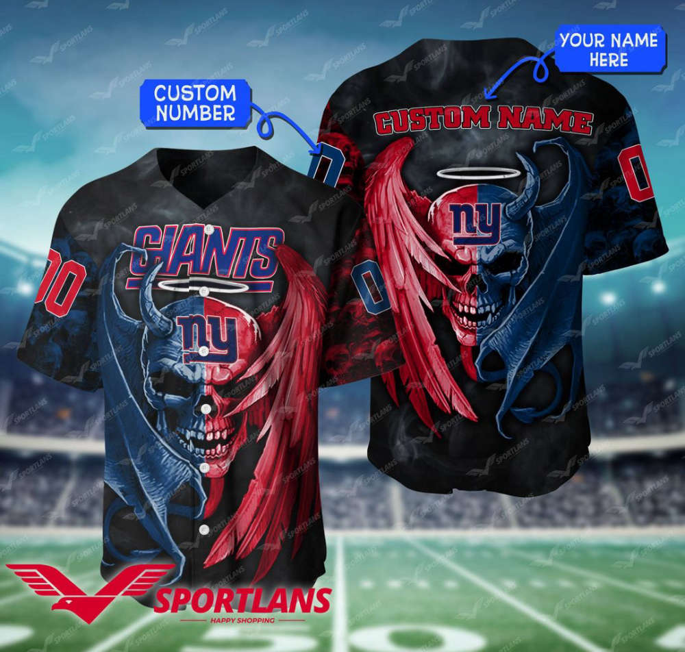 New York Giants Personalized Baseball Jersey Gift For Men Women - lylyprint.com T-Shirts, Hoodie, Sweatshirt (Image 2)