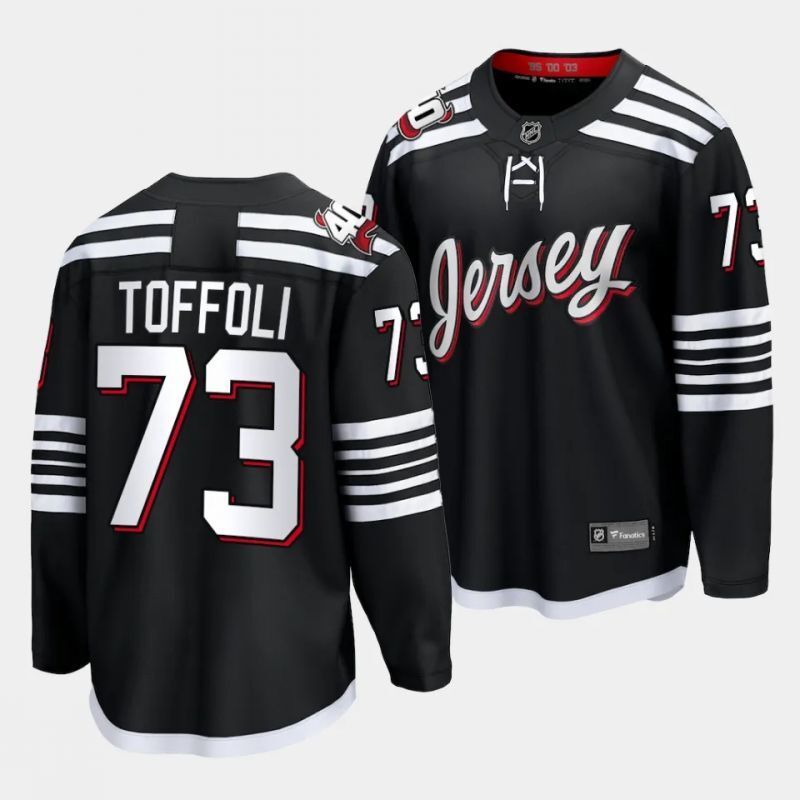 new jersey devils #73 tyler toffoli alternate black breakaway player jersey