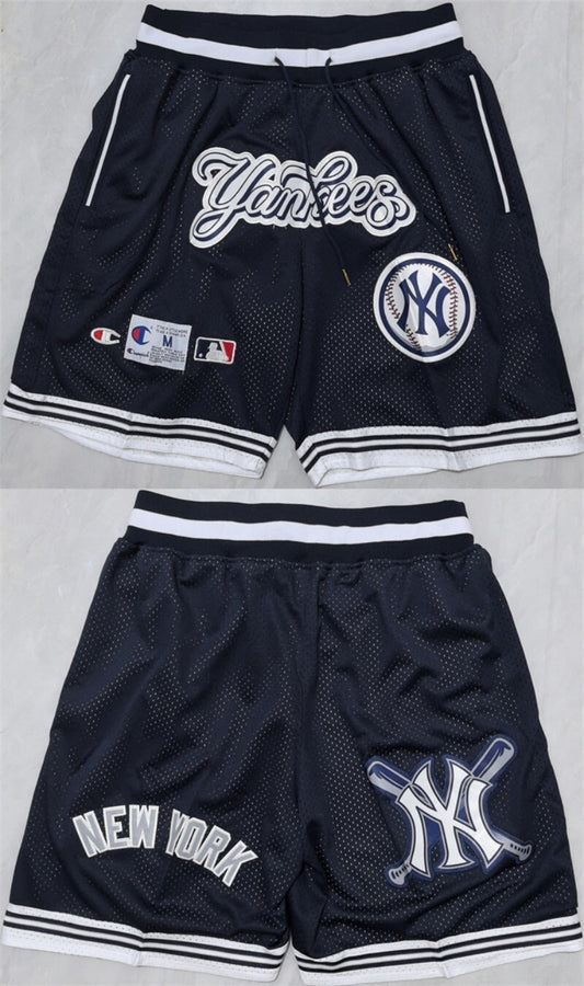 new yok yankees navy shorts (run small)