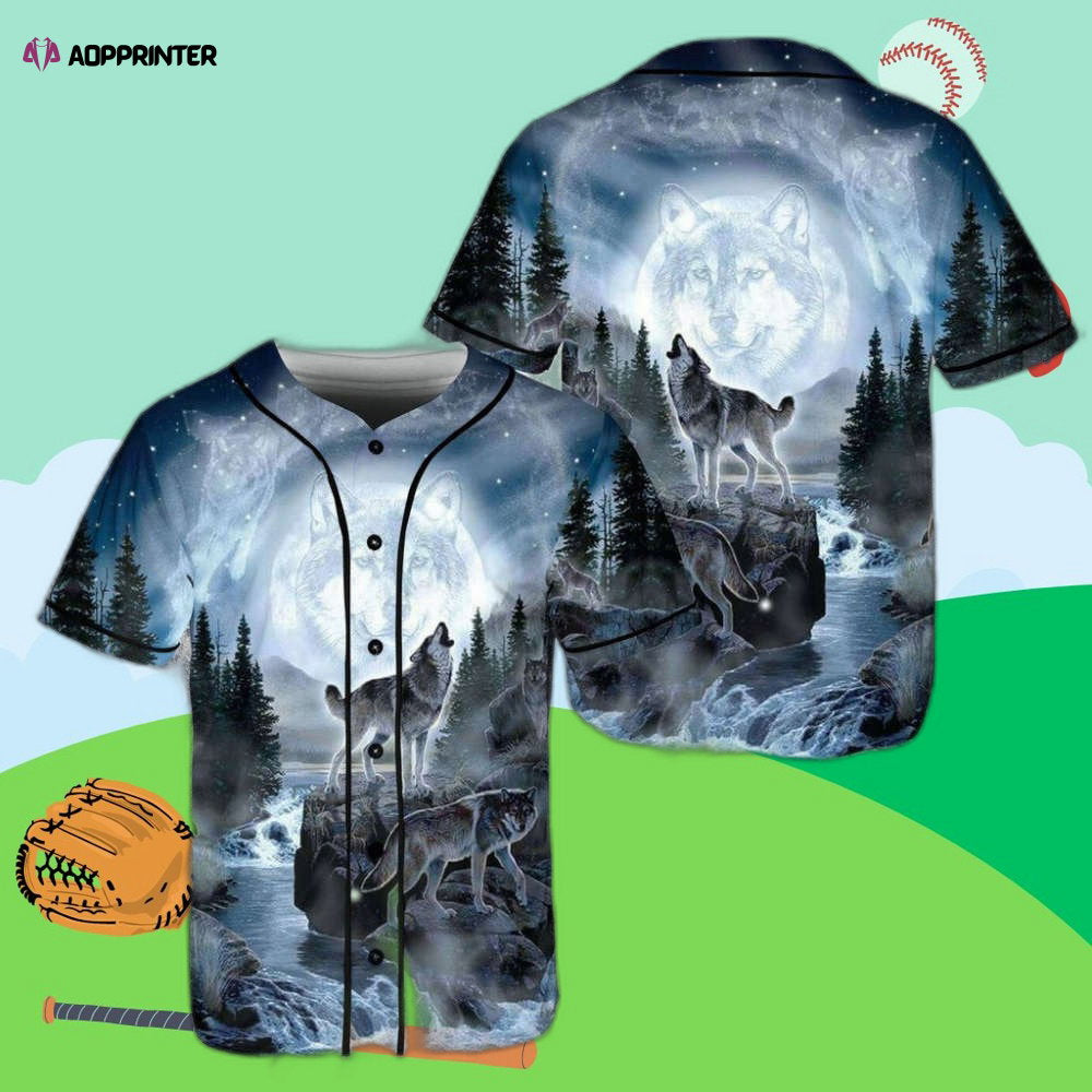 Night Wolf Native American Baseball Jersey: Authentic and Stylish Apparel