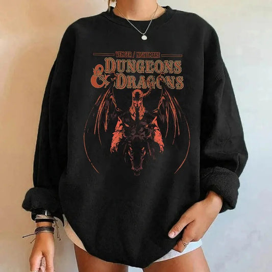 Vintage Dungeons & Dragons SWEATSHIRT, DnD Sweatshirt, DnD Shirt, Dungeon Master Sweatshirt, Fantasy Role Playing Game...