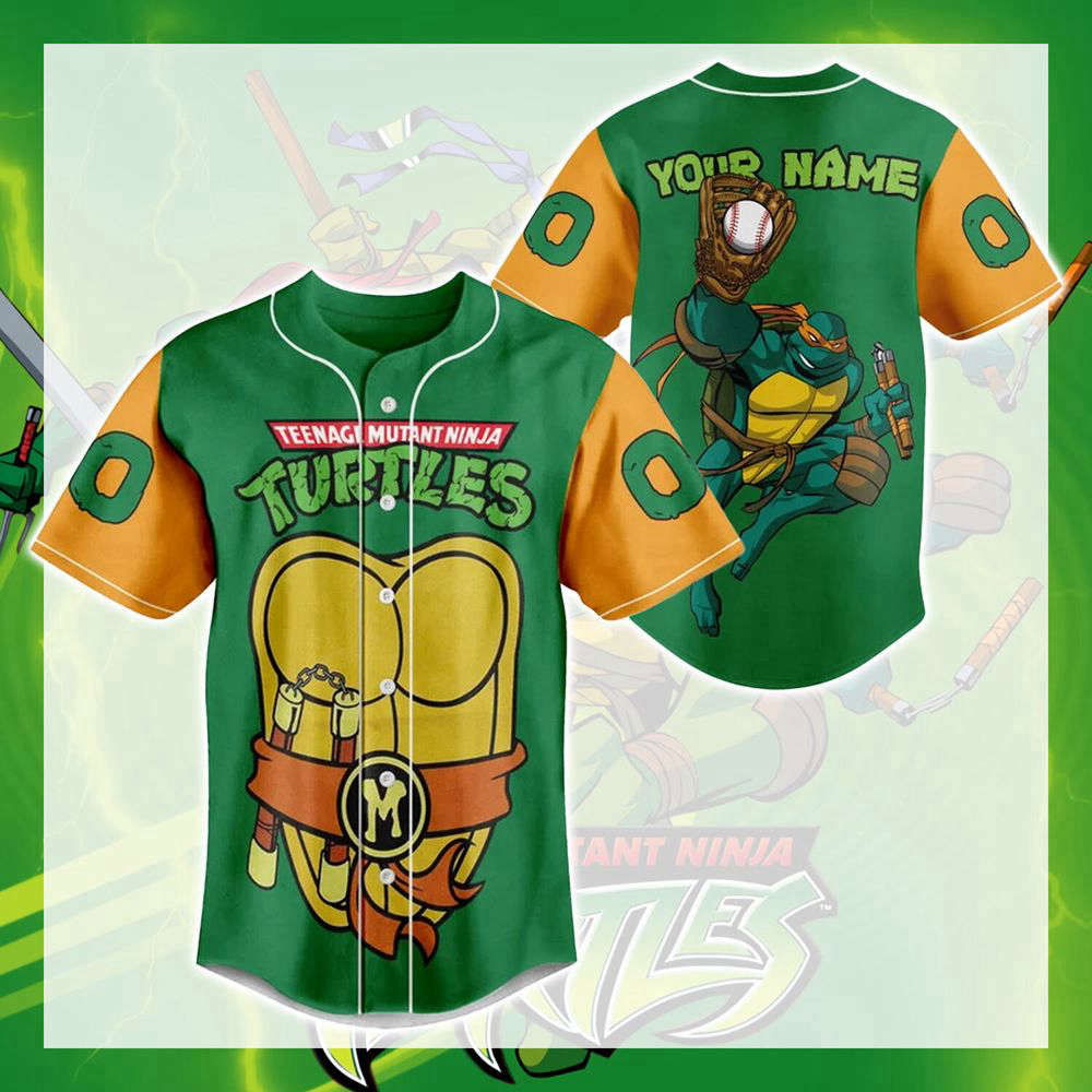 Ninja Turtle Baseball Jersey, Ninja Turtle Jersey Shirt - lylyprint.com Hoodie, Sweatshirt | WearSparks.com (Image 4)