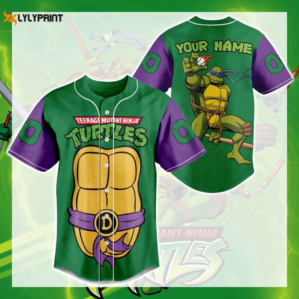Ninja Turtle Baseball Jersey, Ninja Turtle Jersey Shirt - lylyprint.com Hoodie, Sweatshirt | WearSparks.com (Image 1)