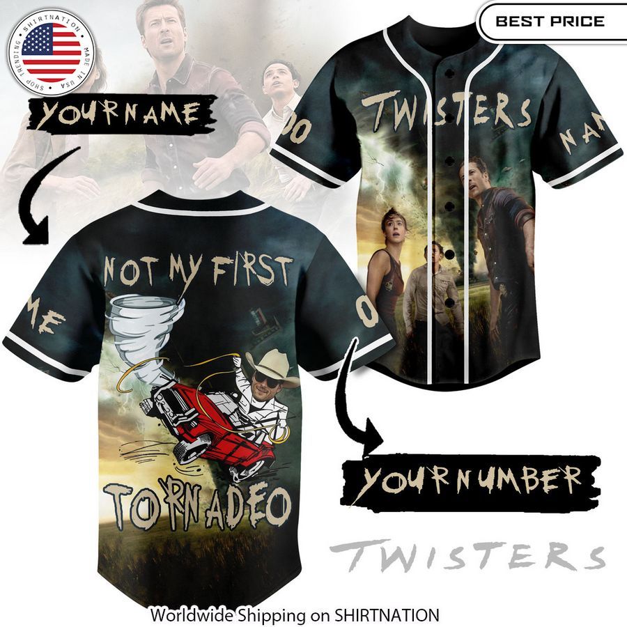Not My First Tornadeo Twisters CUSTOM Baseball Jersey