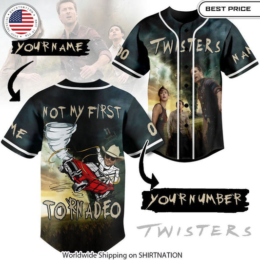 Not My First Tornadeo Twisters CUSTOM Baseball Jersey
