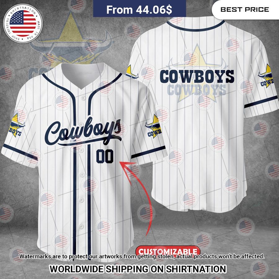 NQ Cowboys Custom Baseball Jersey
