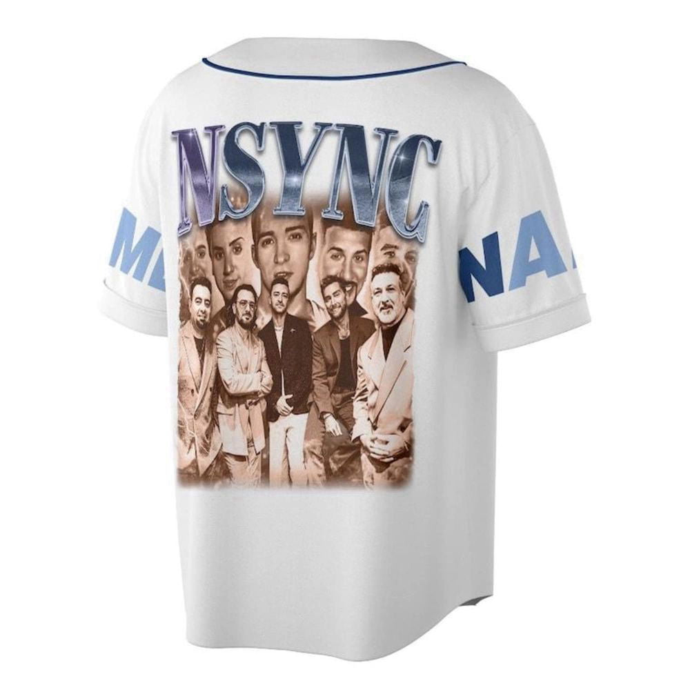 Nsync Band Baseball Jersey, In My Nsync Reunion Era Shirt, American Vocal Group Tee, Music Concert Jersey (Image 2)