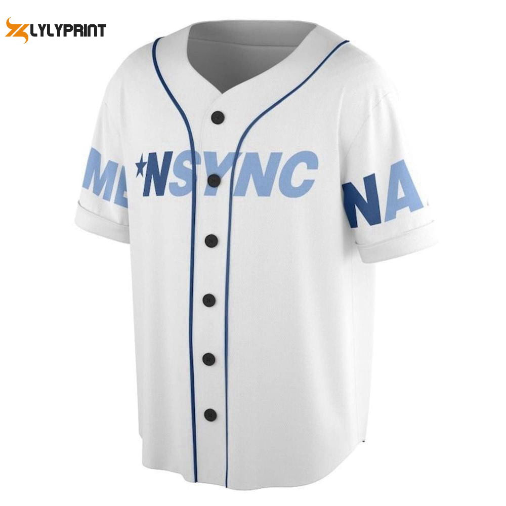 Nsync Band Baseball Jersey, In My Nsync Reunion Era Shirt, American Vocal Group Tee, Music Concert Jersey (Image 1)