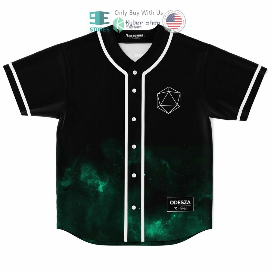 BEST ODESZA galaxy black green Baseball Jersey