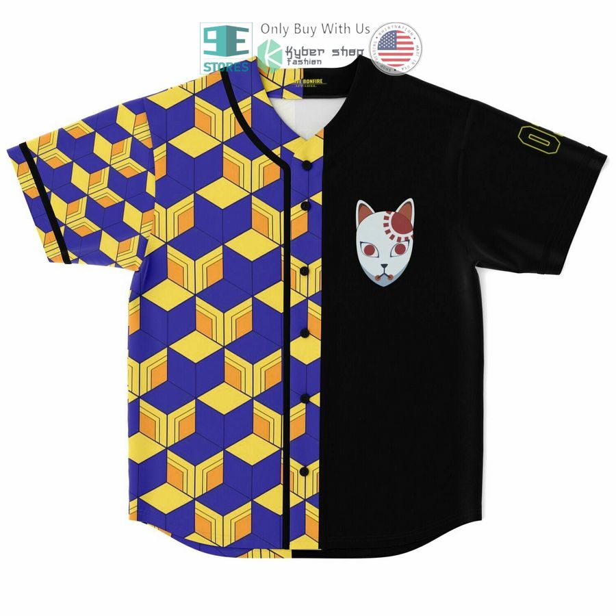 BEST Ok Chongie Tomioka Giyuu black yellow Baseball Jersey