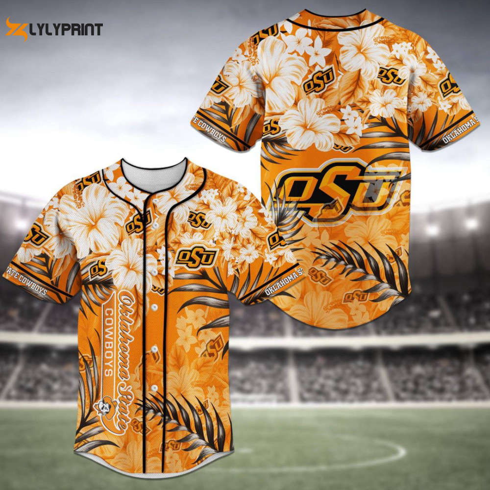 Oklahoma State Cowboys Baseball Jersey Personalized 2023 Gift For Men Women - lylyprint.com T-Shirts, Hoodie,... (Image 1)