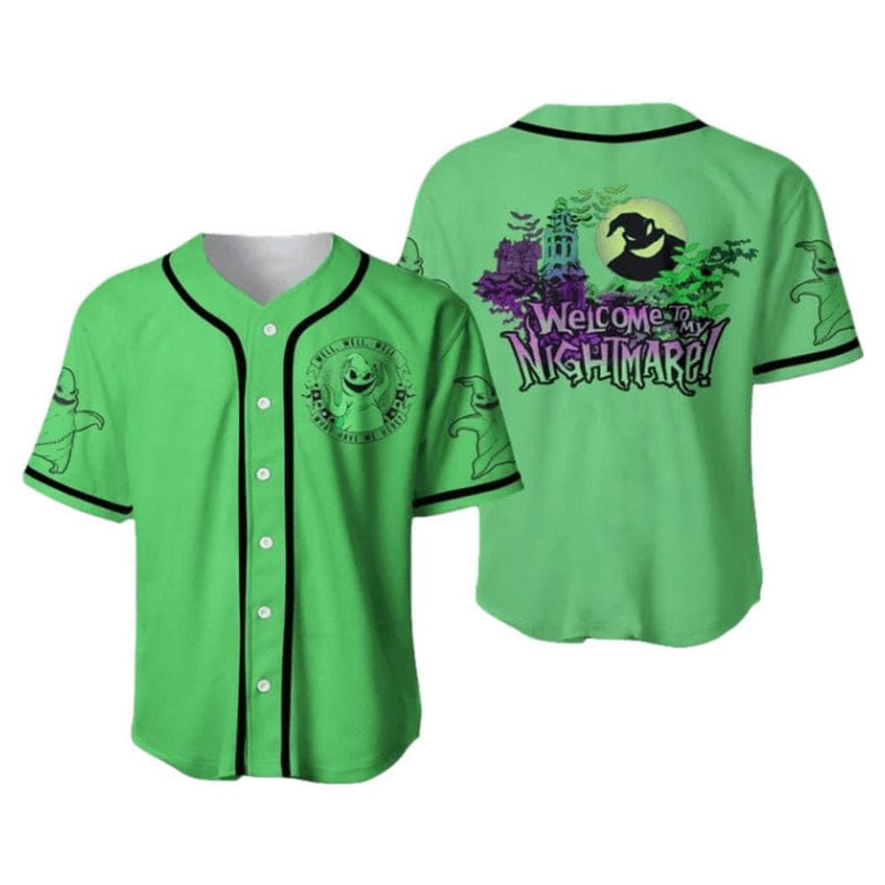 Oogie Boogie Nightmare Baseball Jersey: Welcome to the Dark Side with this Engaging & Stylish Apparel! - Bafud... (Image 2)