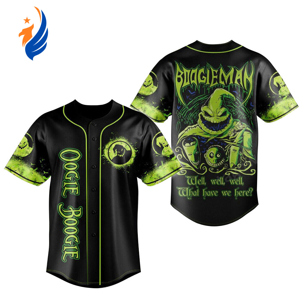 Get Spooky with the Oogie Boogie Well Well Well Baseball Jersey – Limited Edition Halloween Apparel - Bafud T-Shirts,...