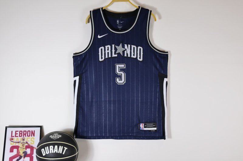 orlando magics #5 paolo banchero 24 City Navy Style 2