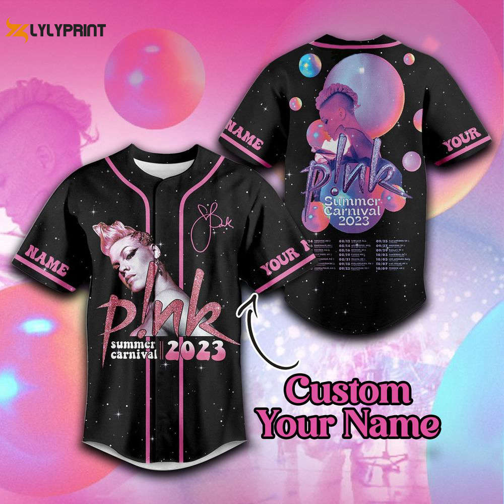 P!nk Summer Carnival 2023 Baseball Jersey - lylyprint.com T-Shirts, Hoodie, Sweatshirt | WearSparks.com (Image 1)