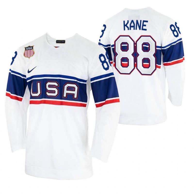 patrick-kane-usa-hockey-2022-beijing-winter-olympic-white-home-jersey Style 2