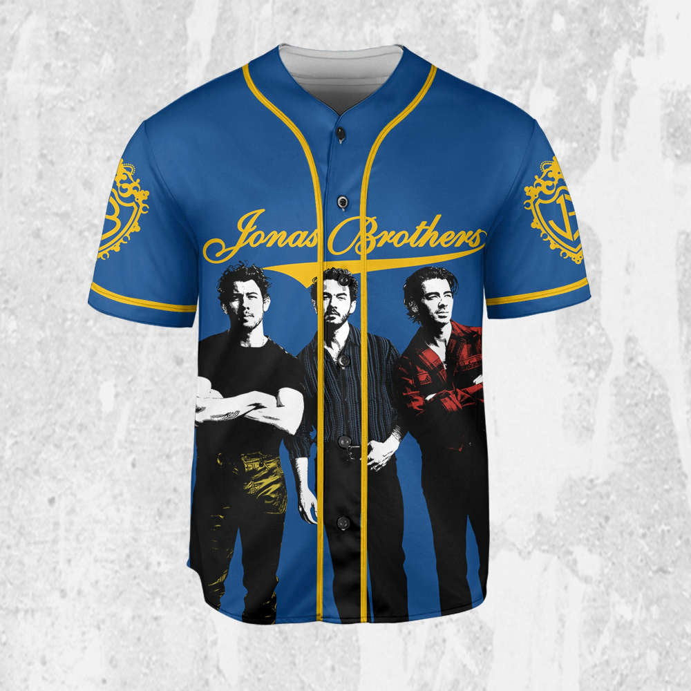Personalize Retro Jonas Brothers Five Albums One Night The Tour 2023 Jersey, Jonas Brothers Baseball Jersey, Custom Baseball Jersey
