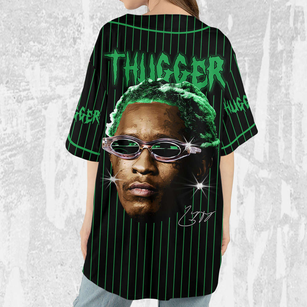 Personalize Young Thug Black And Green Jersey, Young Thug Baseball Jersey - lylyprint.com T-Shirts, Hoodie,... (Image 4)