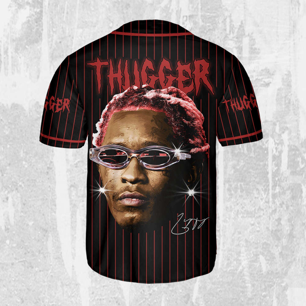 Personalize Young Thug Black And Red Jersey, Young Thug Baseball Jersey - lylyprint.com T-Shirts, Hoodie,... (Image 3)