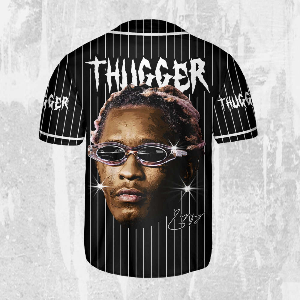 Personalize Young Thug Black And White Jersey, Young Thug Baseball Jersey - lylyprint.com T-Shirts, Hoodie,... (Image 3)