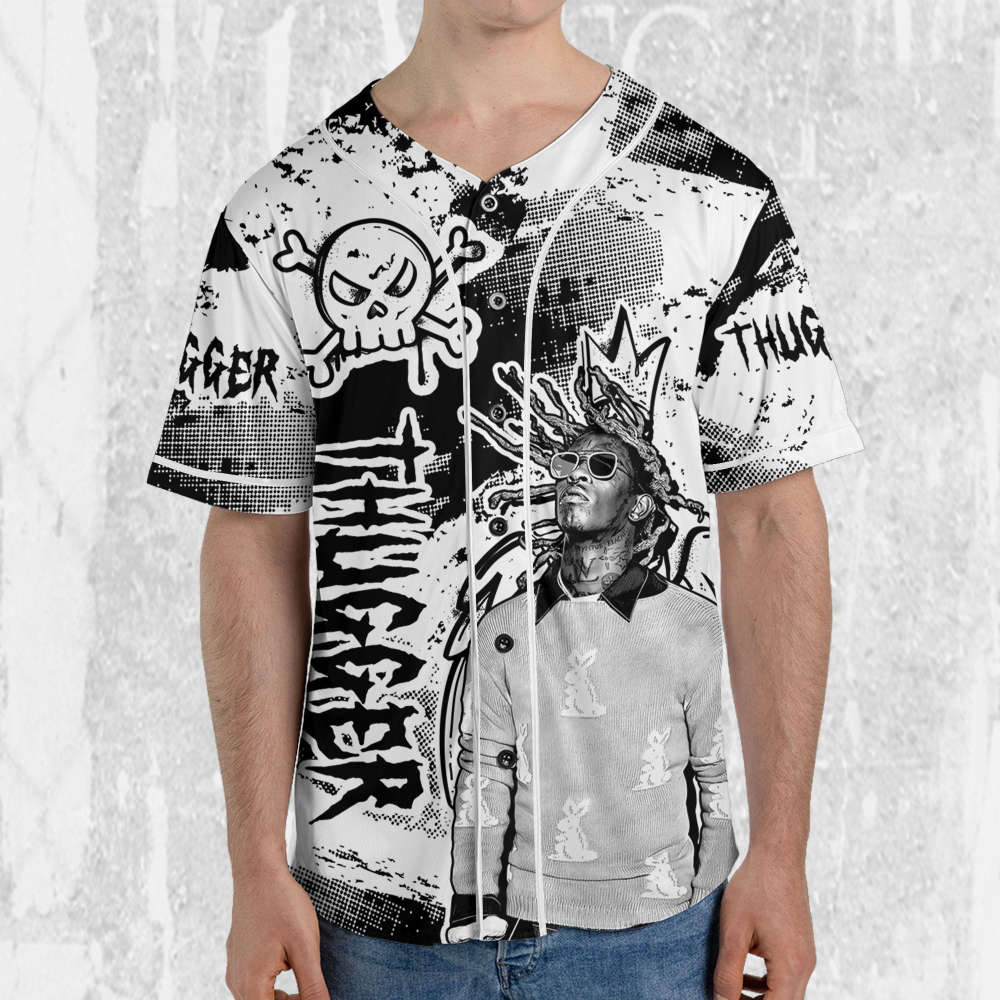 Personalize Young Thug Rapper Style Jersey, Young Thug Baseball Jersey - lylyprint.com T-Shirts, Hoodie, Sweatshirt (Image 3)