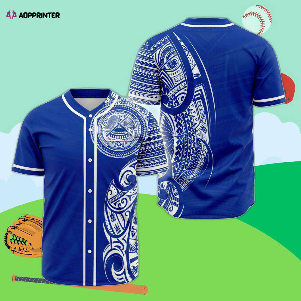 Personalized American Samoa Polynesian Baseball Jersey