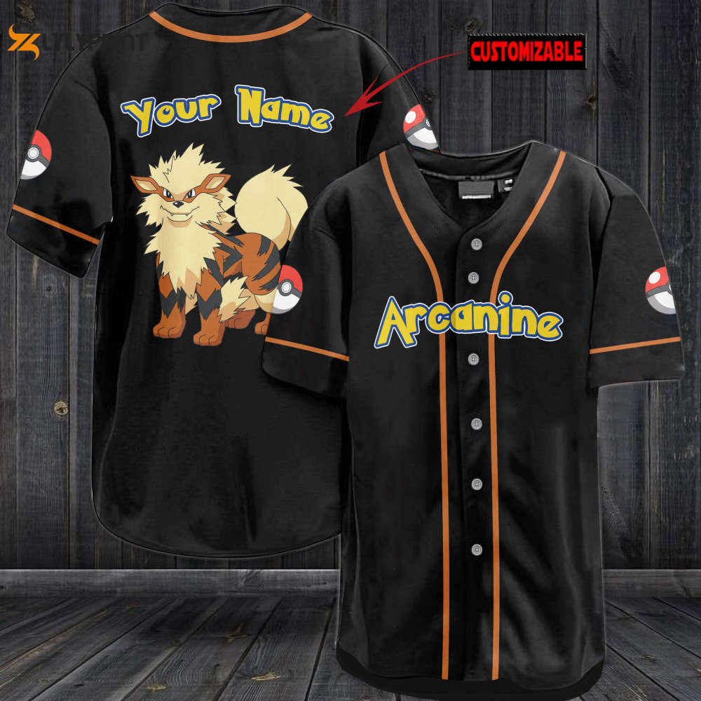 Personalized Arcanine Baseball Jersey - lylyprint.com T-Shirts, Hoodie, Sweatshirt | WearSparks.com