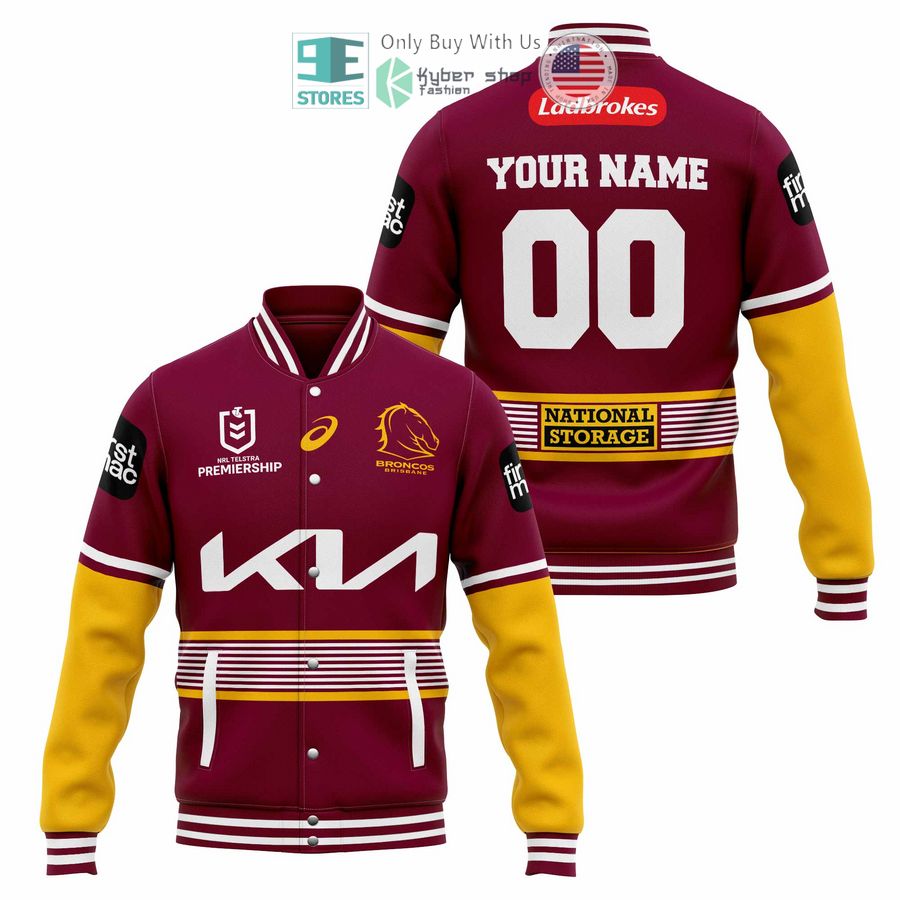 BEST Personalized Brisbane Broncos National Storage Baseball Jacket