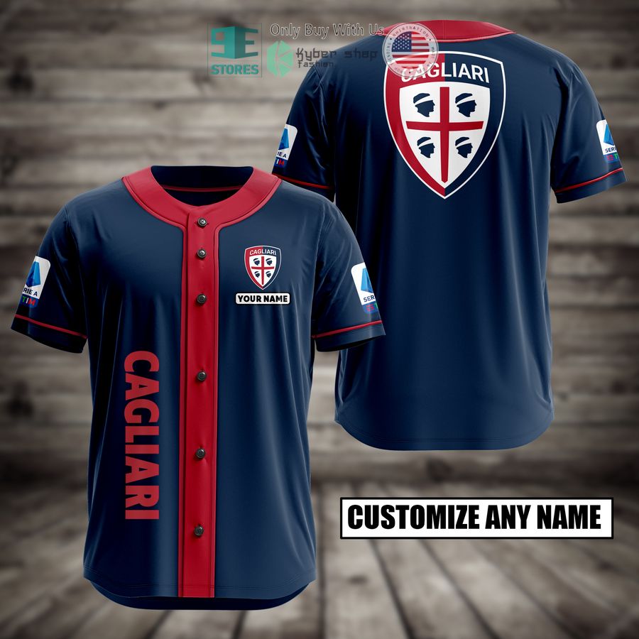 BEST Cagliari Custom Name Baseball Jersey
