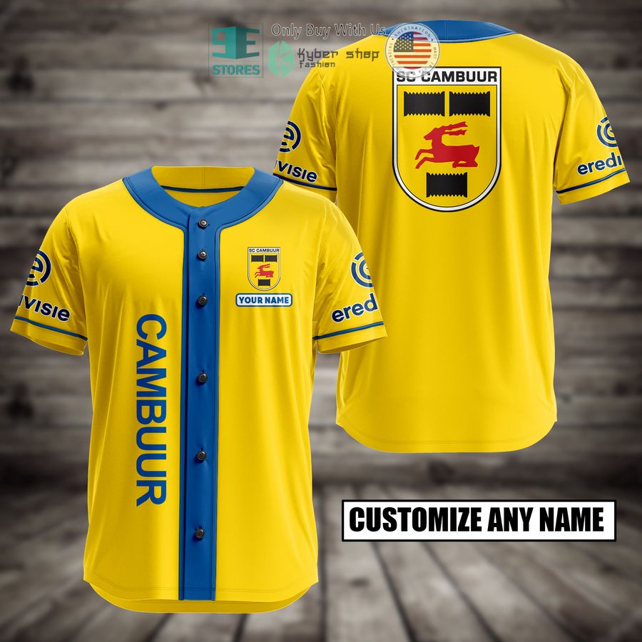 BEST Cambuur Custom Name Baseball Jersey