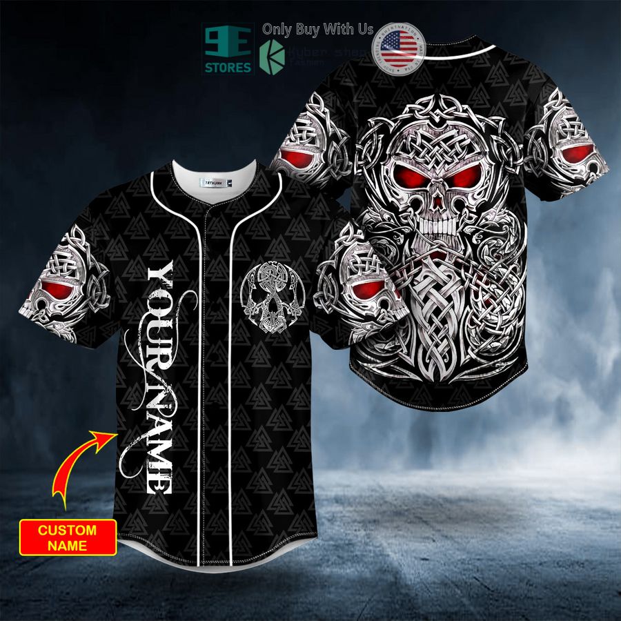 BEST Personalized Celtic Skull Tattoo Custom Baseball Jersey