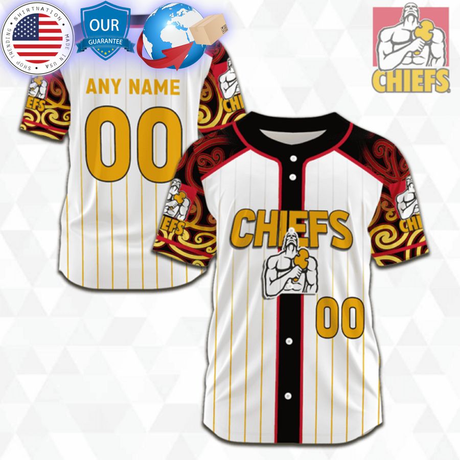 HOT Customized Chiefs Super Rugby Baseball Jersey