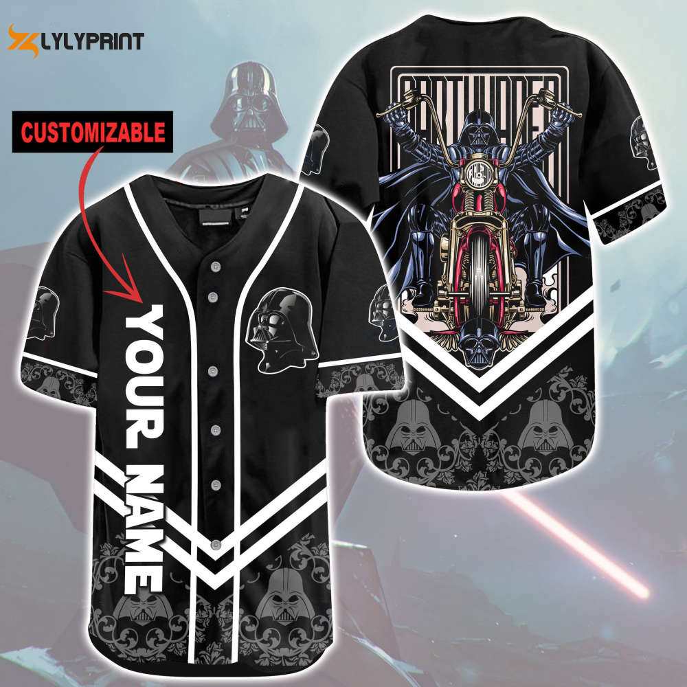 Personalized Darth Vader Motorcycle All Over Print Unisex Baseball Jersey - lylyprint.com T-Shirts, Hoodie, Sweatshirt