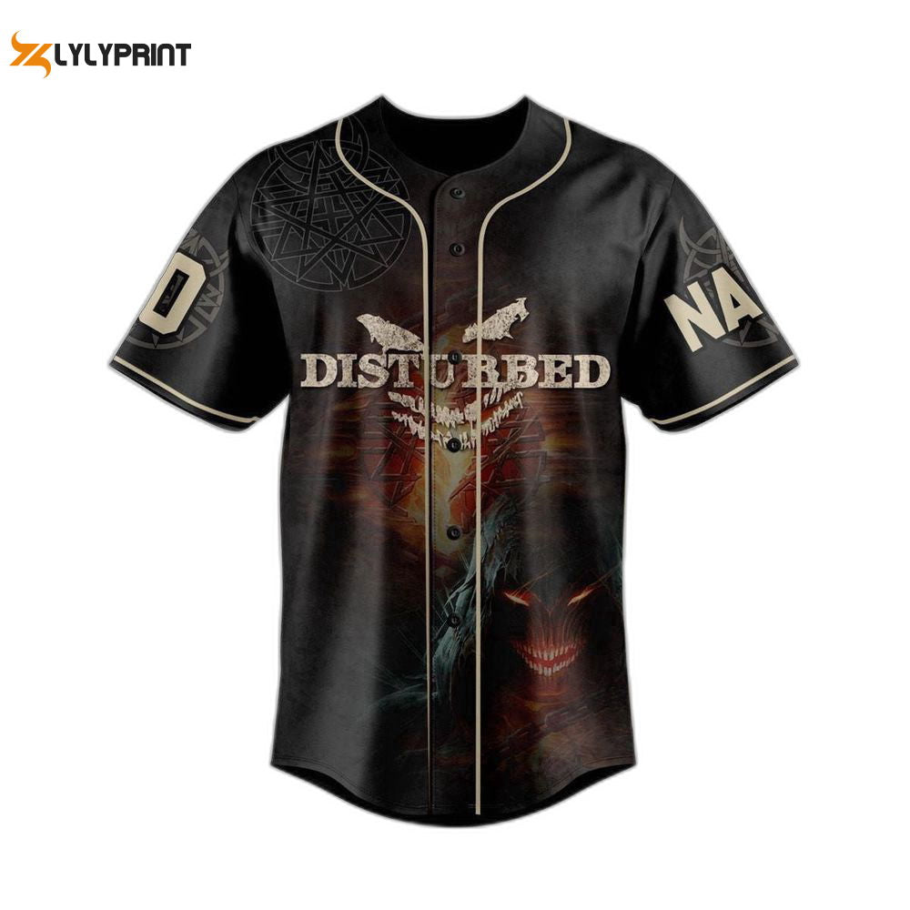 Personalized Distubbed Baseball Jersey For Men Women - lylyprint.com T-Shirts, Hoodie, Sweatshirt | WearSparks.com (Image 1)