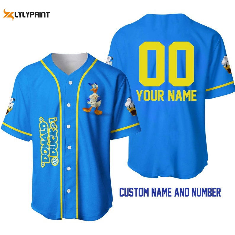 Personalized Donald Duck All Over Print Baseball Jersey - lylyprint.com T-Shirts, Hoodie, Sweatshirt | WearSparks.com