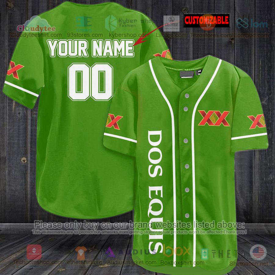 HOT Dos Equis Custom Name Baseball Jersey Shirt
