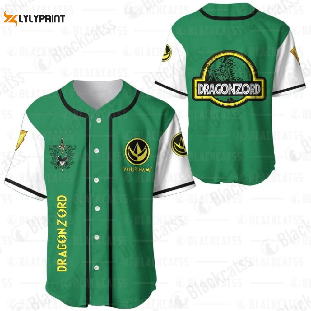 Personalized Dragonzord Power Rangers All Over Print Unisex Baseball Jersey - lylyprint.com T-Shirts, Hoodie, Sweatshirt