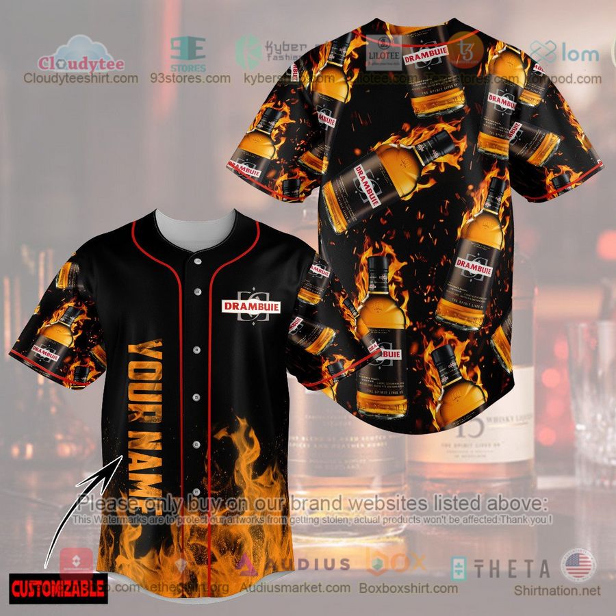 HOT Drambuie Fire Custom Name Baseball Jersey Shirt